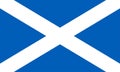 Scotland flag. Scottish national symbol. Vector illustration